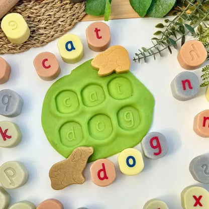 Lowercase Alphabet Stamping Stones-Lowercase Alphabet Stamping Stones