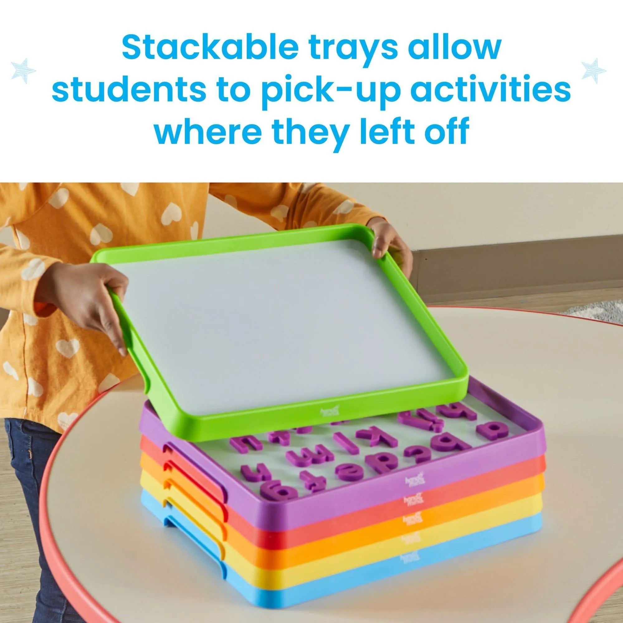 Magnetic Dry-Erase Activity Trays, Set of 6-Magnetic Dry-Erase Activity Trays, Set of 6
