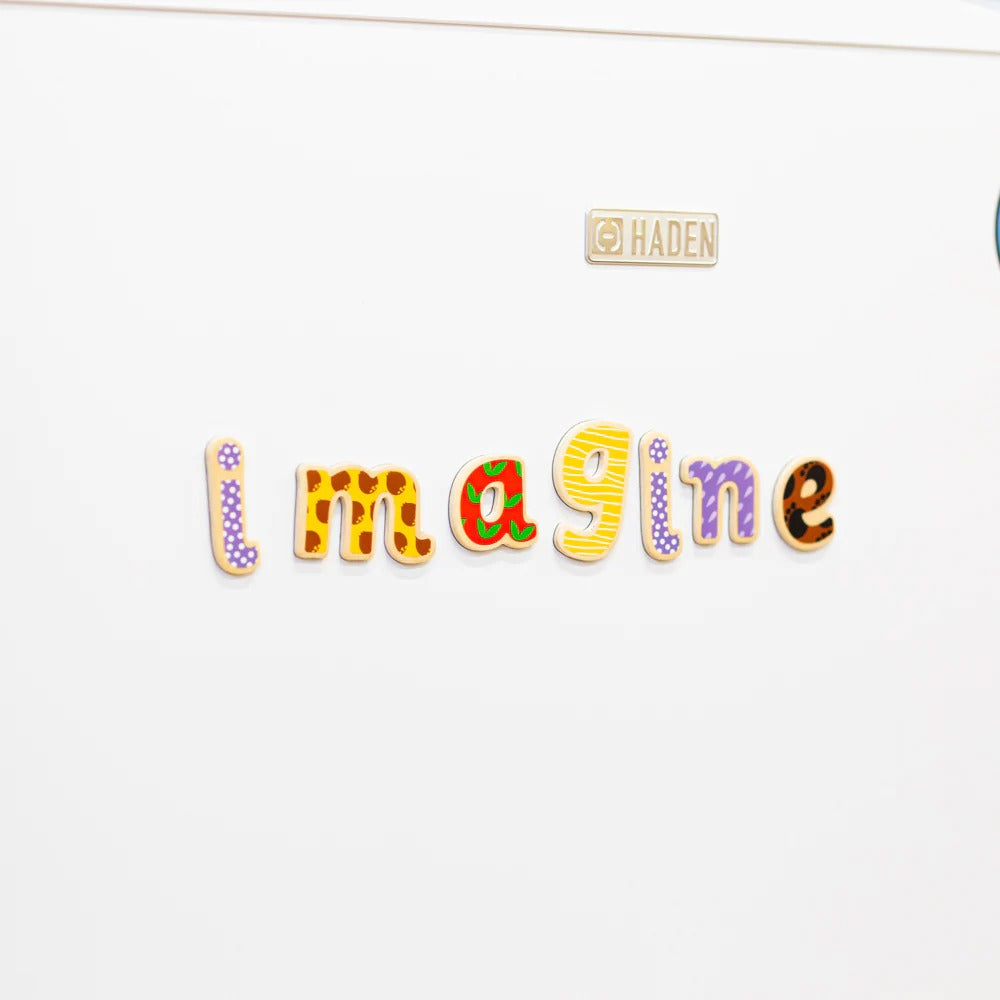 Magnetic Letters Lowercase Pack of 58, These brightly coloured lowercase magnetic letters are crafted from wood and have magnetic backs, ideal for use with the Tidlo Easel, or on the fridge! With these lowercase magnetic letters, children will be able to develop their spelling skills, basic literacy and letter recognition and create their own words and messages. This 58 piece set of lower case magnetic letters includes letters a to z with extra vowels. High quality and brightly painted, these lowercase lett
