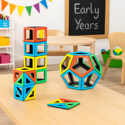 Magnetic Polydron Extra Shapes Set-Magnetic Polydron Extra Shapes Set