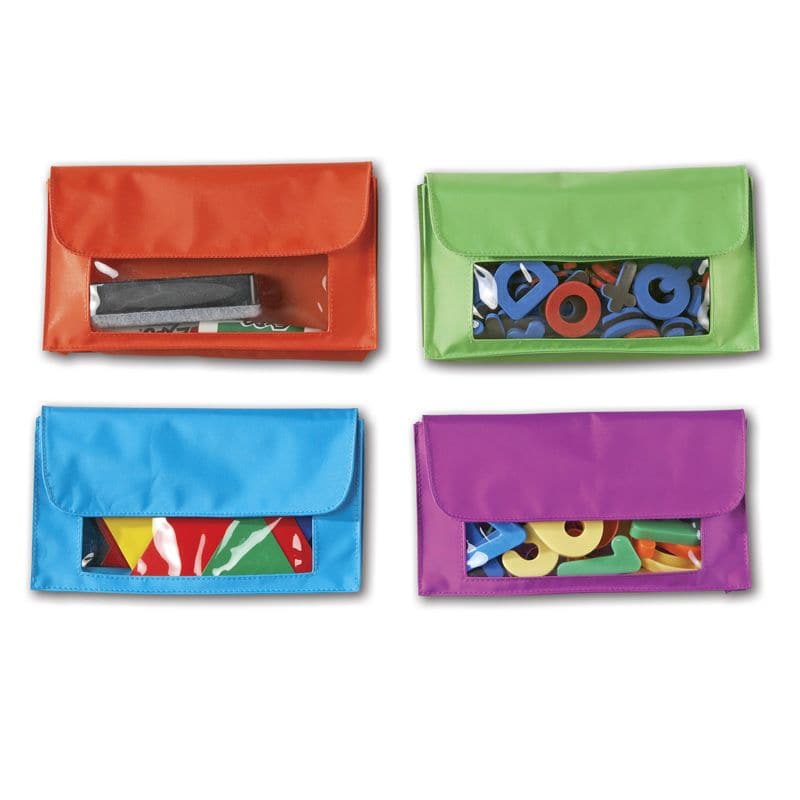 Magnetic Storage Pockets Pack of 4, Introducing our handy Magnetic Storage Pockets, the ultimate solution for instant organization in any classroom or workspace. These sturdy and vibrant pockets are specifically designed to assist with classroom organization, making your life easier and more efficient. With these Magnetic Storage Pockets, you can store all your whiteboard accessories within easy reach, eliminating the hassle of searching for markers, erasers, or other essential items. Each pocket is built t