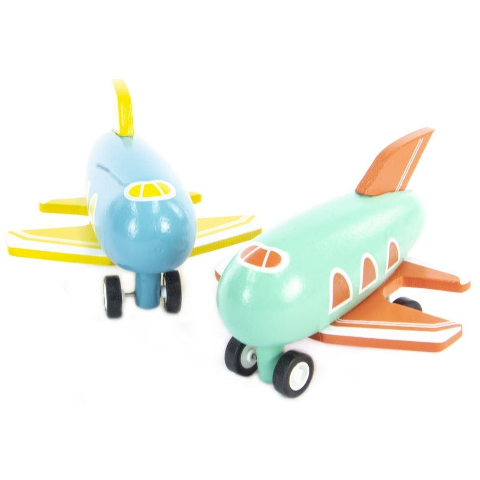 MAJIGG Wooden Mini Airplane FSC 100%, Bring an exciting adventure to your little one's playtime with our Wooden Mini Airplane by MAJIGG. Crafted with top-grade, eco-friendly wood, this toy airplane is designed to soar through the skies of your child's imagination. Majigg Wooden Mini Airplane is the perfect toy for kids who love aviation and soaring through the clouds. It features a sturdy, lightweight design that is easy to grasp for small hands, and it doesn't require any batteries or complicated assembly.