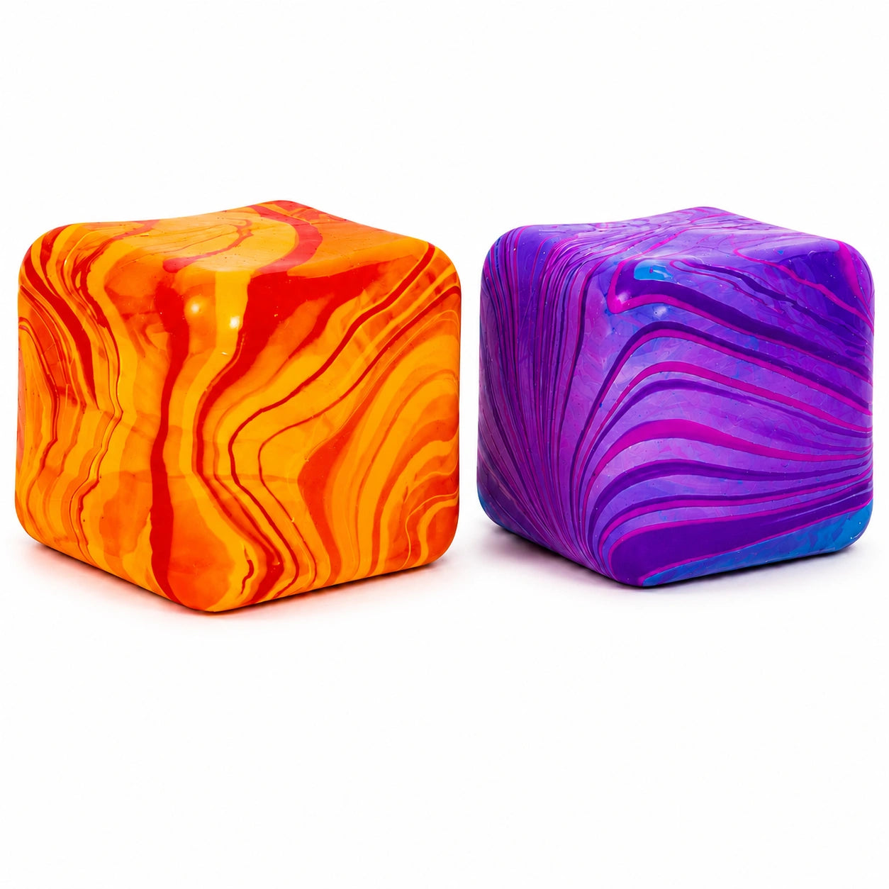 Marble Swirl Stress Cube-Marble Swirl Stress Cube