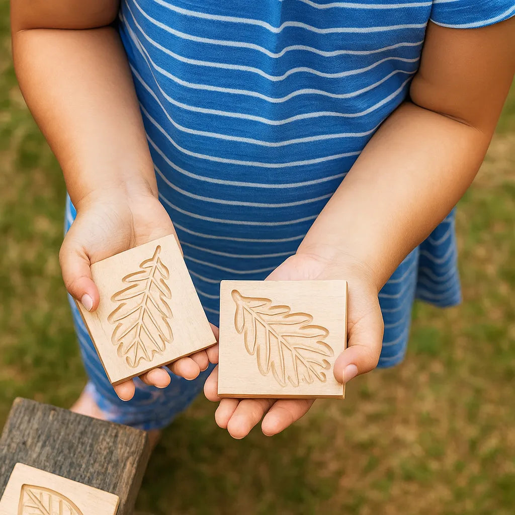 Match Me Sensory Leaf Tiles-Match Me Sensory Leaf Tiles