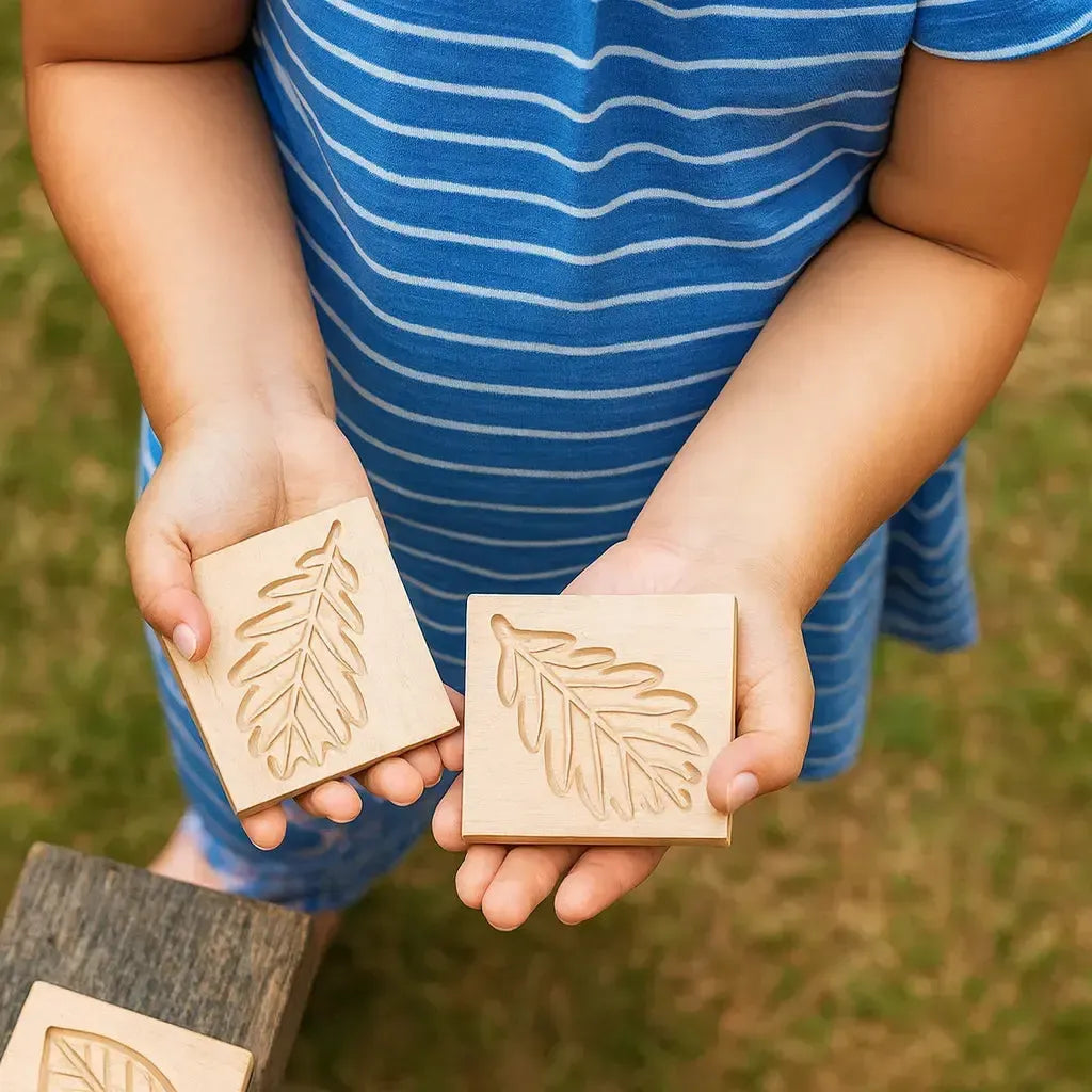 Match Me Sensory Leaf Tiles-Match Me Sensory Leaf Tiles
