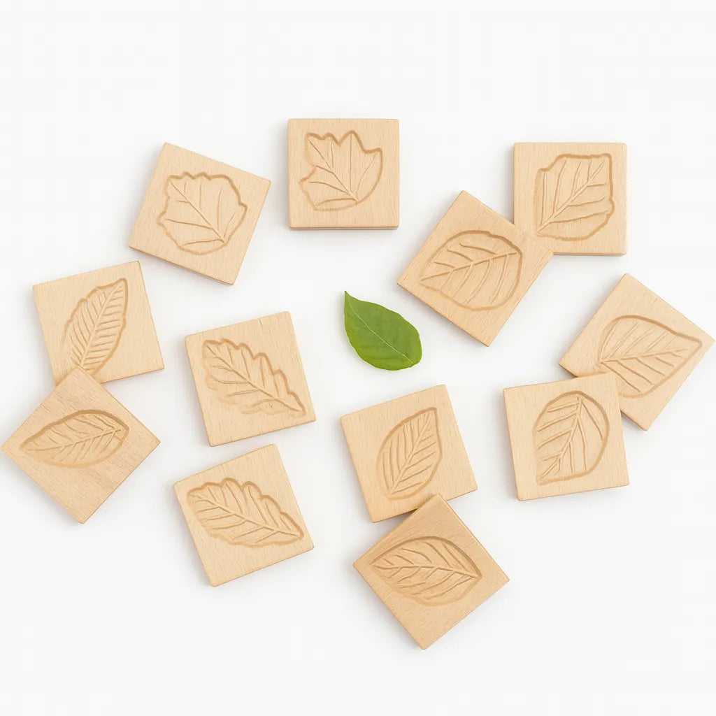 Match Me Sensory Leaf Tiles-Match Me Sensory Leaf Tiles