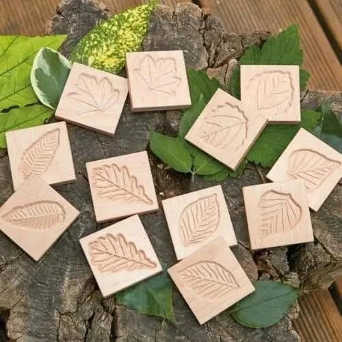 Match Me Sensory Leaf Tiles-Match Me Sensory Leaf Tiles