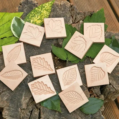 Match Me Sensory Leaf Tiles-Match Me Sensory Leaf Tiles