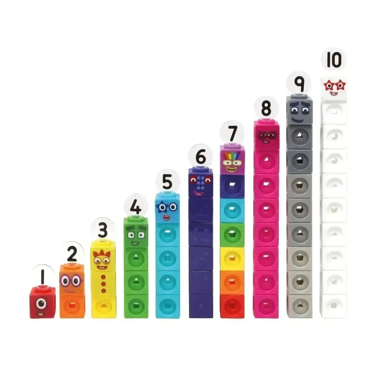 MathLink® Cubes Numberblocks 1-10 Activity Set-MathLink® Cubes Numberblocks 1-10 Activity Set