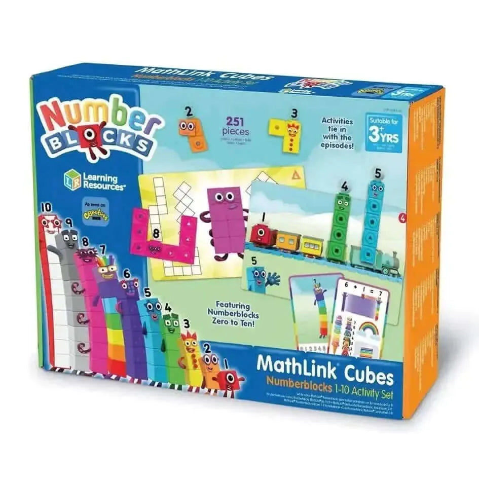 MathLink® Cubes Numberblocks 1-10 Activity Set-MathLink® Cubes Numberblocks 1-10 Activity Set