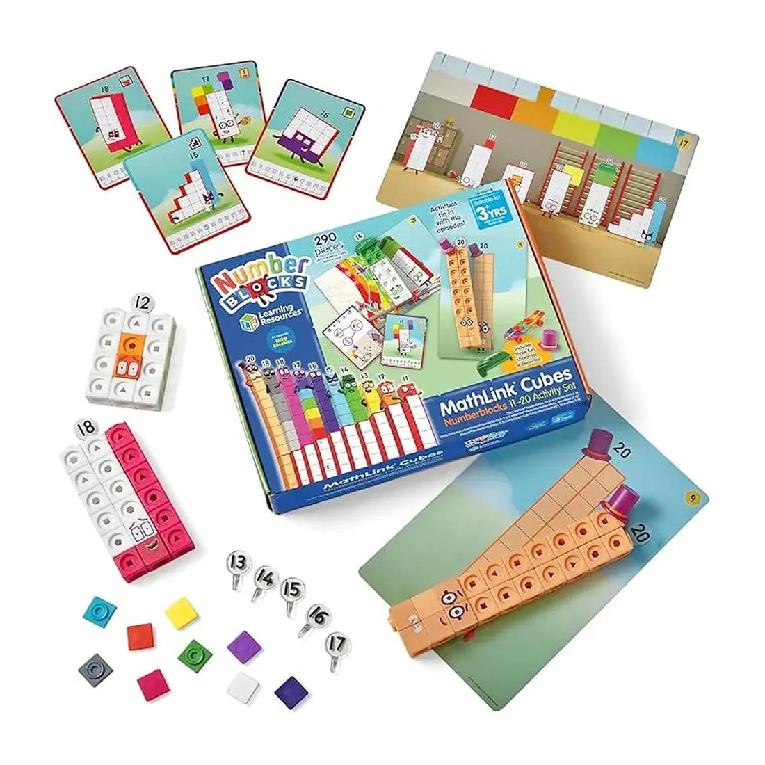 MathLink® Cubes Numberblocks 11-20 Activity Set,Numberblocks toys ...