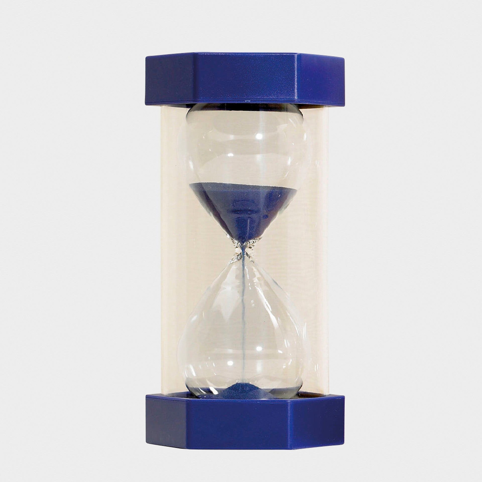 Mega Sand Timer 3 Minutes, These Mega sand timers are probably the largest sand timers in existence at 300mm in height. The Mega Sand timer counts 3 minutes and are visually stunning and perfect for use in a classroom setting. The Mega sand timers have large moulded end caps and thick protective walls which allow for safe and easy handling. Colour coded for different time scales, ideal for games and group activities where time is a factor. Available as 1,3,or 5 minutes. Size 300 x 150mm diameter., Mega Sand