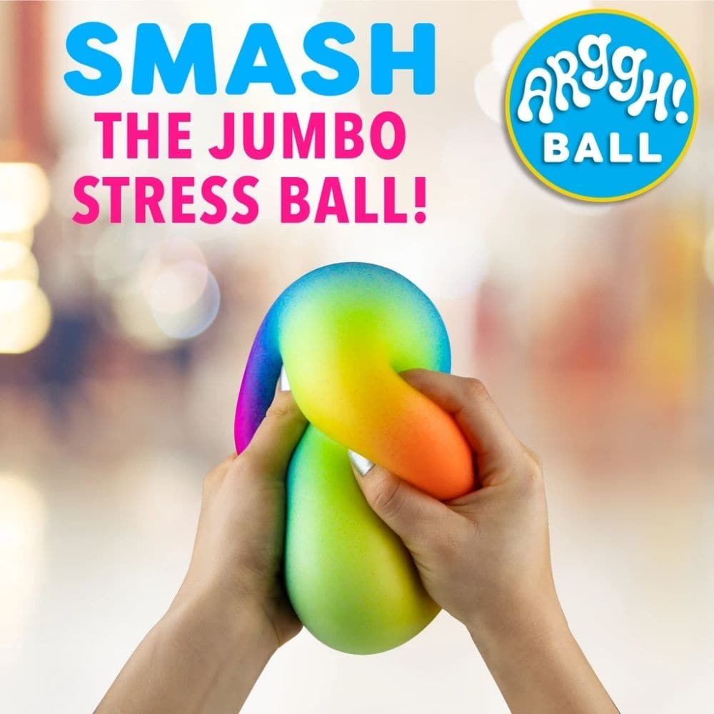 Mega Squish Rainbow Ball, Need to mellow out? The Mega Squish Rainbow Ball is the Groovy Glob that excites your eyes while it soothes your soul. Squeeze it and travel to a new dimension of colour. This stress ball will help you mellow out! Feeling Stressed? The experience will blow your mind, soothe your soul, and have you feeling groovy in no time! The colour change Mega Squish Rainbow Ball have one colour on the outside, but change colours when you squeeze them. Vent anger and release stress as you squeez