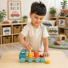 Mentari Stacking Peg Truck-Mentari Stacking Peg Truck