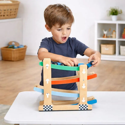 Mentari Wooden Ramp Racer Toy-Mentari Wooden Ramp Racer Toy