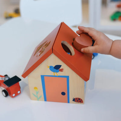 Mentari Wooden Shape Sorter House-Mentari Wooden Shape Sorter House