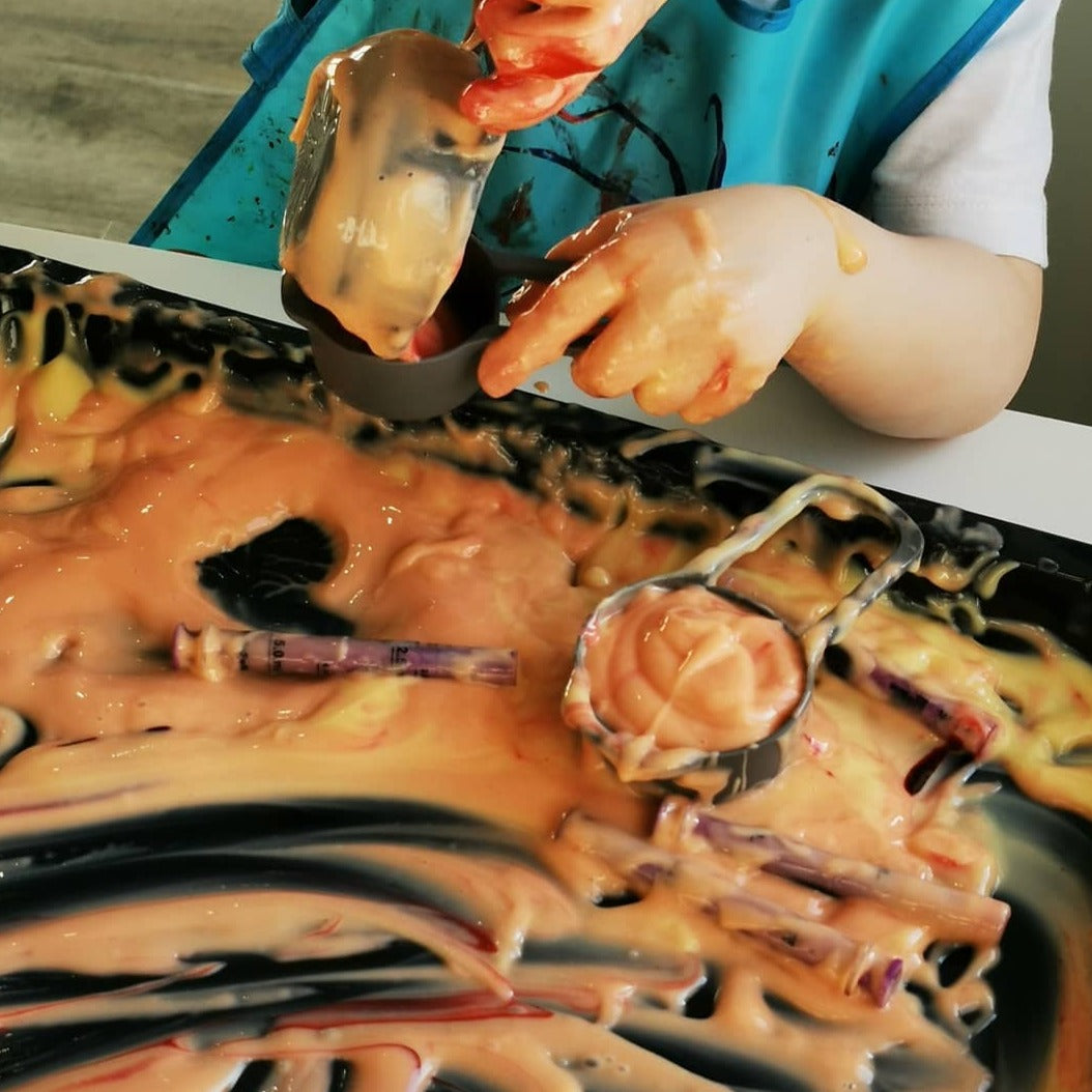 Messy Play Custard, Just add this custard powder to water and stir for a fun, tactile gooey experience. Great for messy play. You could add a drop of food colouring too if you’d like to give your custard gloop a splash of colour. Children will love getting messy and feeling the mixture in their hands. Talk to them about how the gloopy mixture feels. Dig your hands in too and join in the messy gloopy fun! custard powder gives a great tactile experience for youngsters 3.5kg Custard Supplied. Fantastic texture