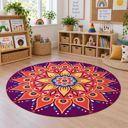 Mindfulness Mandala Playmat in an early years classroom lifestyle setting 8 of 8 — without children
