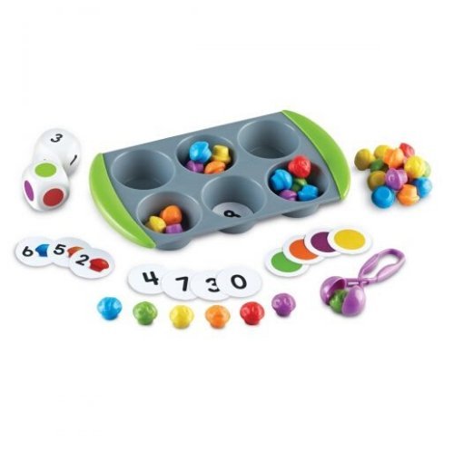Mini Muffin Match Up Maths Activity Set, Encourage early math's skills at home with this engaging Mini Muffin Match Up Maths Activity Set. The Mini Muffin Match Up Math's Activity Set provides a variety of games to help reinforce early years math's skills Choose from a selection of sorting activity inserts that fit into the bottom of each pan Pan inserts cover activities to help encourage: Encourage early maths skills at home with this engaging cake themed activity set! Cake themed activity set provides a v