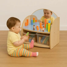Mini Range Shelf with Mirrors and Trays-Mini Range Shelf with Mirrors and Trays