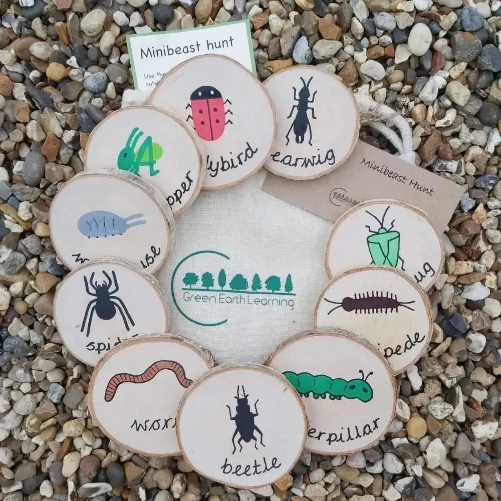 Minibeast Hunt Wooden Outdoor Nature Toy-Minibeast Hunt Wooden Outdoor Nature Toy