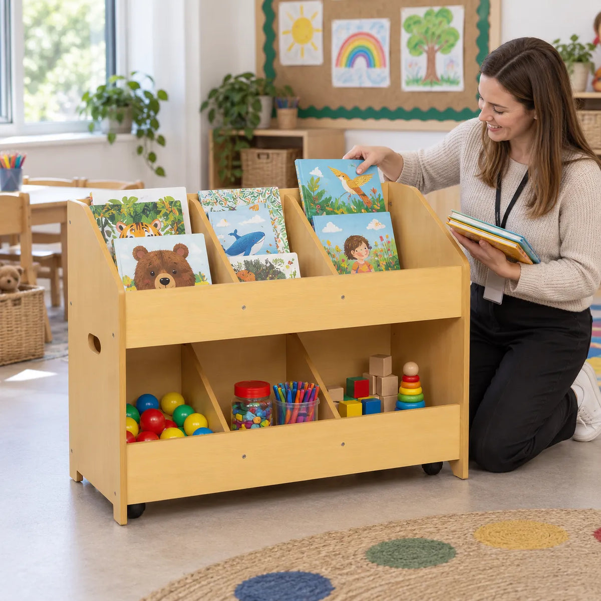 Mobile Classroom Organiser in a bright early years classroom – view 5