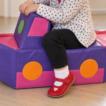 Modular Merry-Go Round 6 Rides soft play set, natural play photograph 7