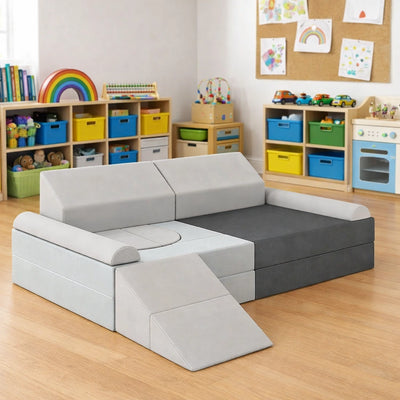 Modular Sofa Grey-Modular Sofa Grey