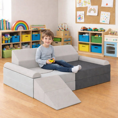 Modular Sofa Grey-Modular Sofa Grey