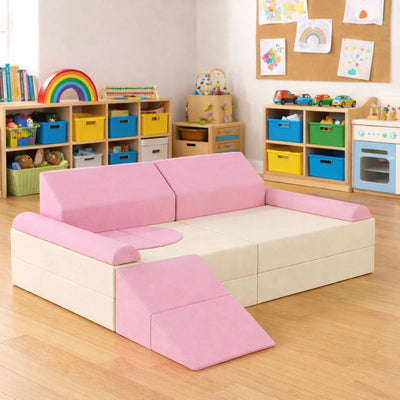 Modular Sofa Pink-Modular Sofa Pink