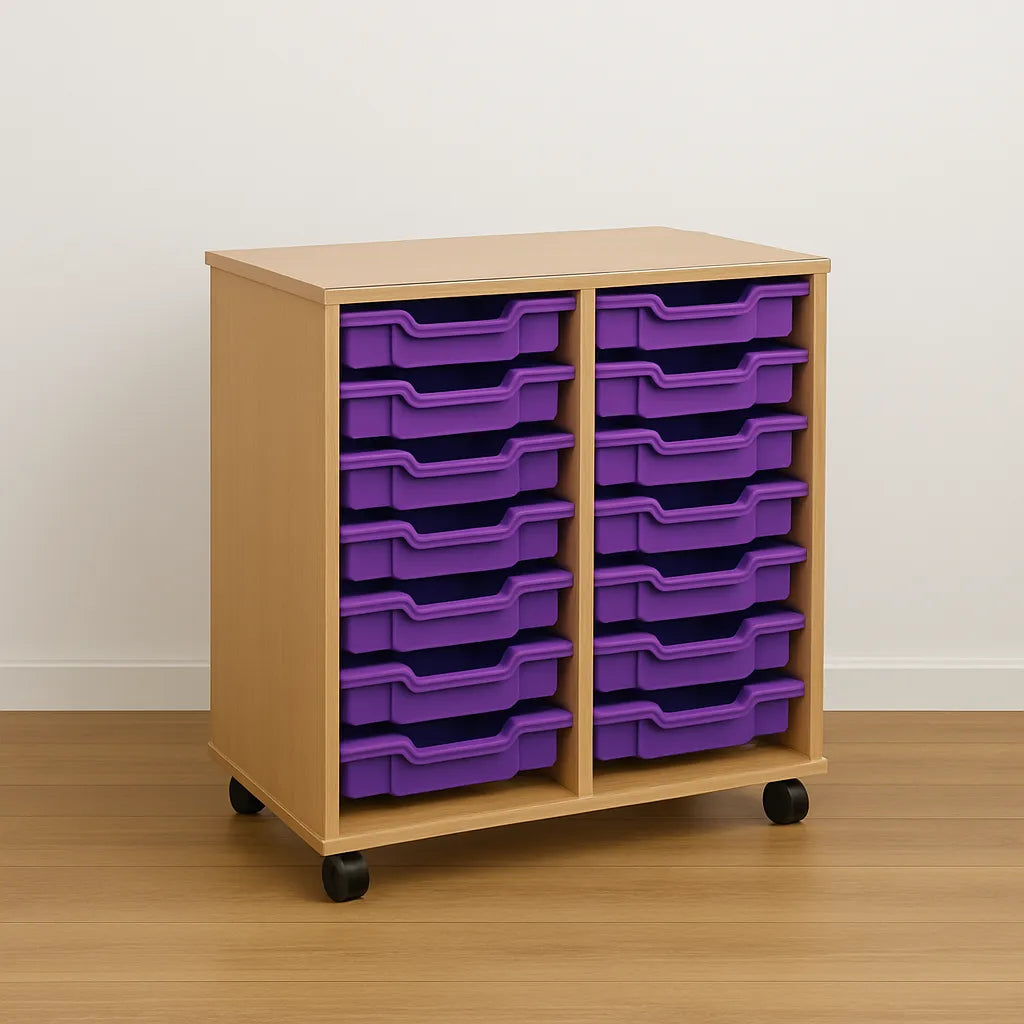 Monarch 16 Single Tray Classroom Storage Unit-Monarch 16 Single Tray Classroom Storage Unit