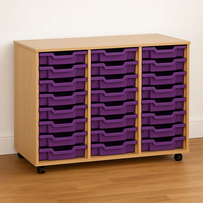 Monarch 24 Single Tray Classroom Storage Unit-Monarch 24 Single Tray Classroom Storage Unit
