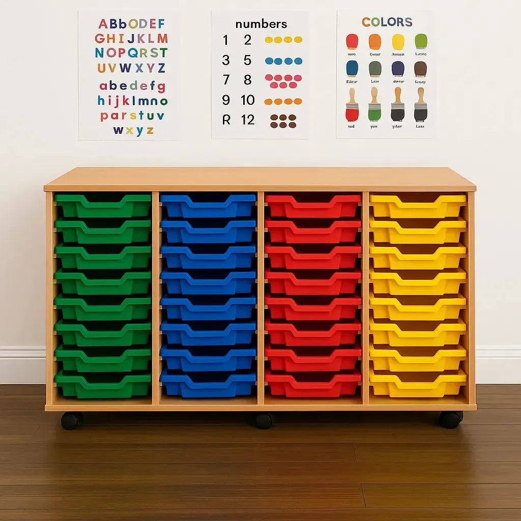 Monarch 32 Single Tray Classroom Storage Unit-Monarch 32 Single Tray Classroom Storage Unit