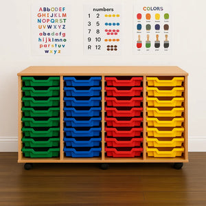 Monarch 32 Single Tray Classroom Storage Unit-Monarch 32 Single Tray Classroom Storage Unit