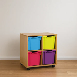 Monarch 4 Quad Tray Classroom Storage Unit-Monarch 4 Quad Tray Classroom Storage Unit