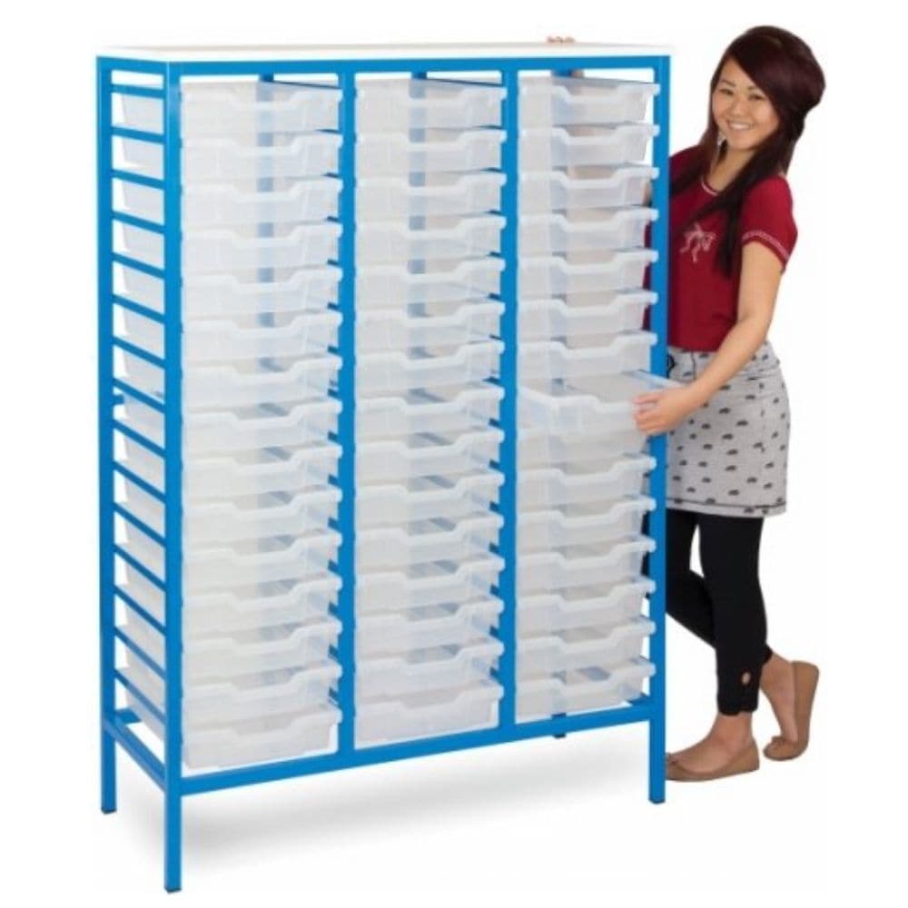 Monarch 45 Shallow Tray Unit - Blue, The Monarch 45 Shallow Tray Unit has been specifically designed for Schools and Universities and Health care settings, and recently helped the NHS in the battle against COVID with many of these units supplied to pop up testing centres due to there ease of relocation and the easy cleaning ability. The Monarch 45 Shallow Tray Unit is a durable,stylish addition to any setting. We offer a large Monarch range so if you want any help, or can’t see what you’re looking for, just
