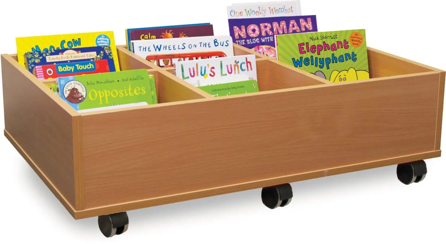 Monarch 6 Bay Kinderbox With Castors-Monarch 6 Bay Kinderbox With Castors