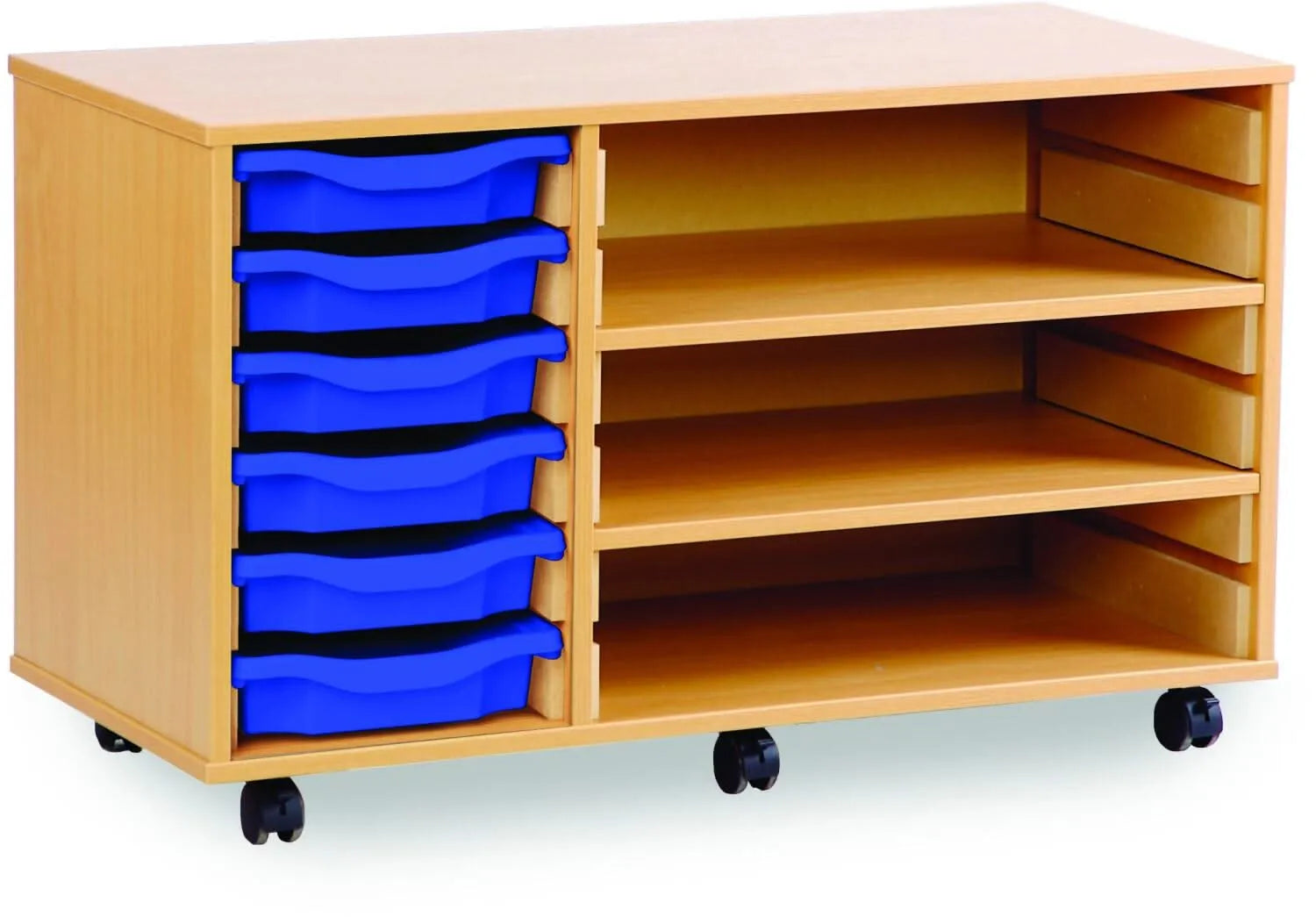 Monarch 6 Shallow Tray Unit with 2 Adjustable Shelves-Monarch 6 Shallow Tray Unit with 2 Adjustable Shelves