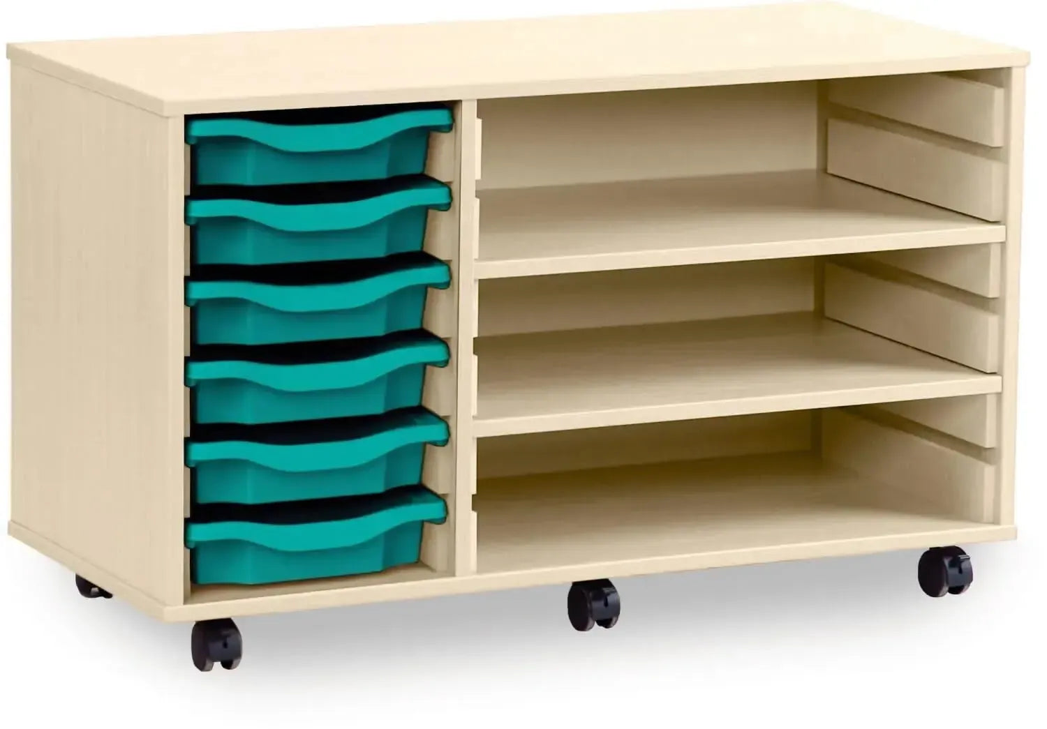 Monarch 6 Shallow Tray Unit with 2 Adjustable Shelves-Monarch 6 Shallow Tray Unit with 2 Adjustable Shelves