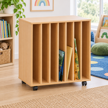 Monarch 6 Slot Big Book Mobile Holder in a bright classroom library – view 1