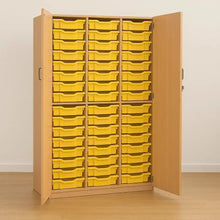 Monarch 60 Shallow Tray Storage Cupboard with Lockable Doors-Monarch 60 Shallow Tray Storage Cupboard with Lockable Doors