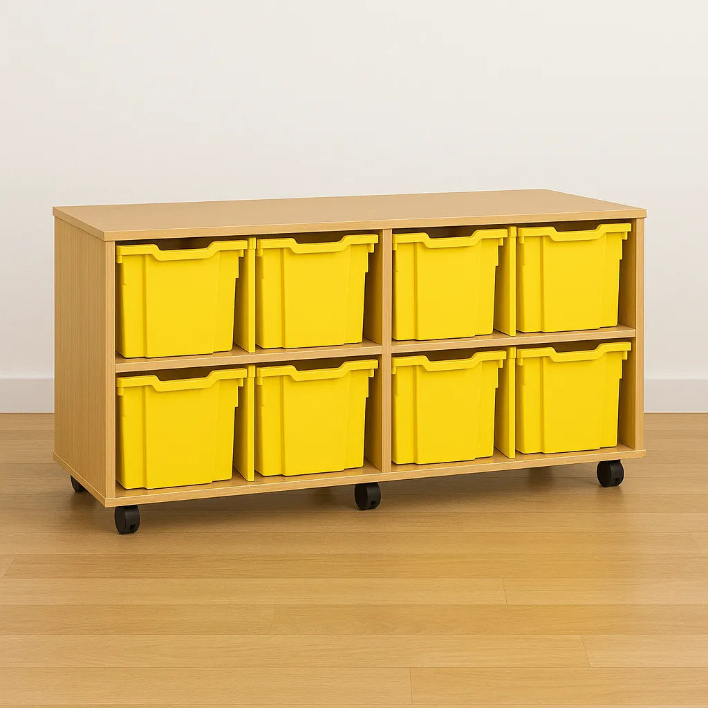 Monarch 8 Quad Tray Classroom Storage Unit-Monarch 8 Quad Tray Classroom Storage Unit