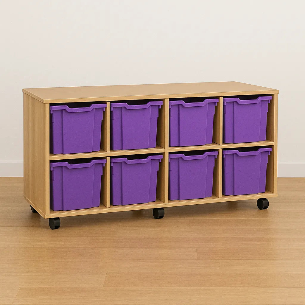 Monarch 8 Quad Tray Classroom Storage Unit-Monarch 8 Quad Tray Classroom Storage Unit