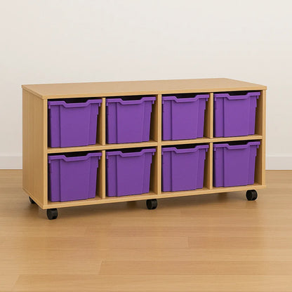 Monarch 8 Quad Tray Classroom Storage Unit-Monarch 8 Quad Tray Classroom Storage Unit