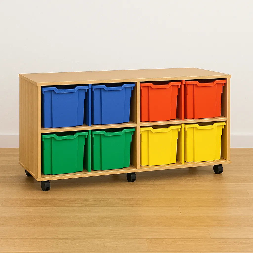 Monarch 8 Quad Tray Classroom Storage Unit-Monarch 8 Quad Tray Classroom Storage Unit