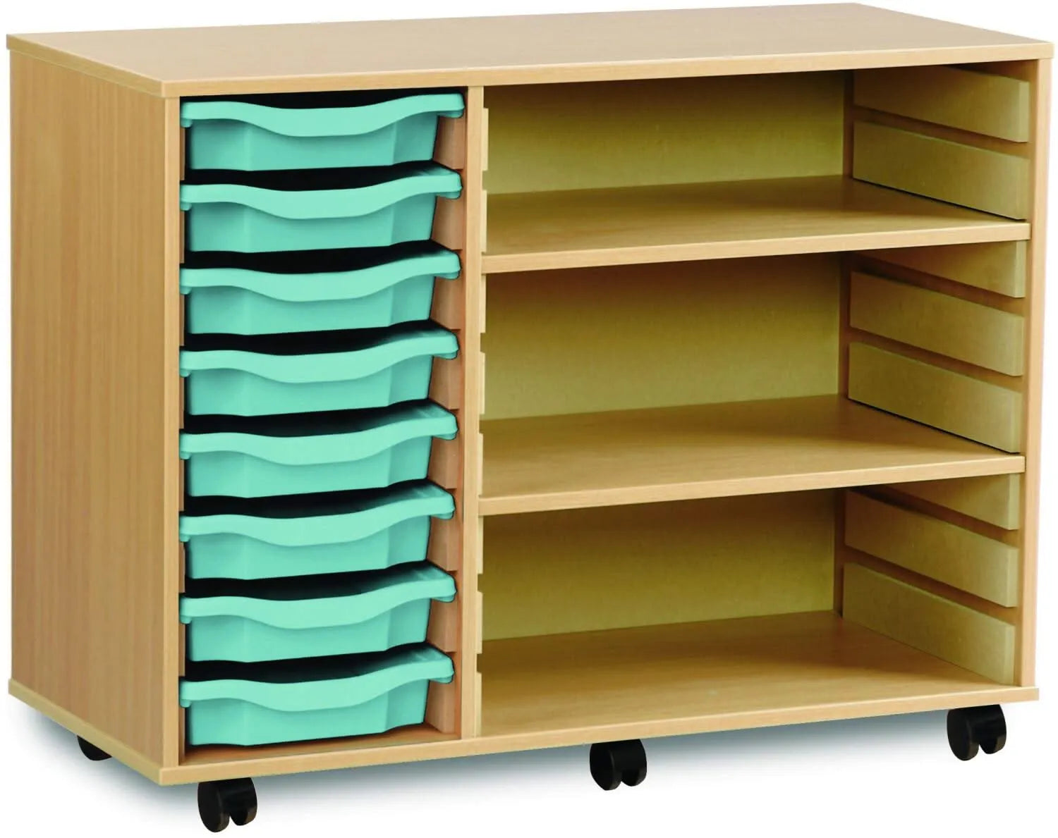 Monarch 8 Shallow Tray Unit with 2 Adjustable Shelves-Monarch 8 Shallow Tray Unit with 2 Adjustable Shelves