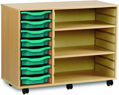 Monarch 8 Shallow Tray Unit with 2 Adjustable Shelves-Monarch 8 Shallow Tray Unit with 2 Adjustable Shelves