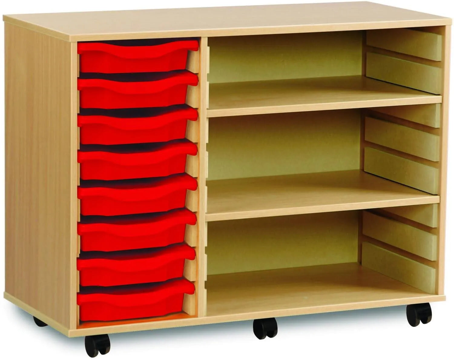 Monarch 8 Shallow Tray Unit with 2 Adjustable Shelves-Monarch 8 Shallow Tray Unit with 2 Adjustable Shelves