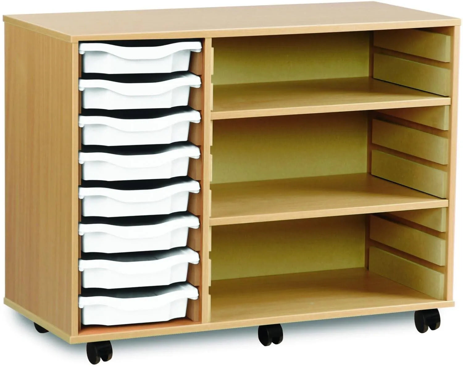 Monarch 8 Shallow Tray Unit with 2 Adjustable Shelves-Monarch 8 Shallow Tray Unit with 2 Adjustable Shelves