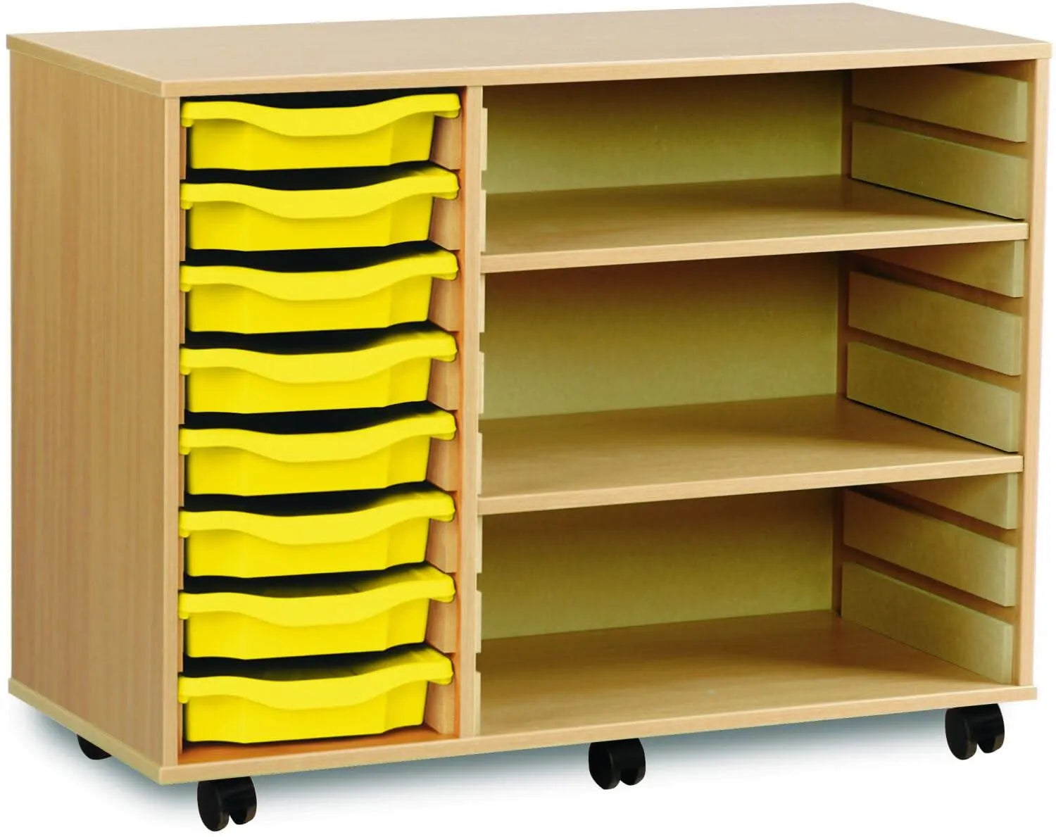 Monarch 8 Shallow Tray Unit with 2 Adjustable Shelves-Monarch 8 Shallow Tray Unit with 2 Adjustable Shelves